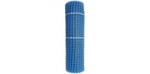 Сетка садовая квадратная пластик 33x33 1x20 Строительная ПРОФИ синий