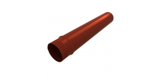 Труба водосточная, диаметр 150 мм длина 0.6 м RAL 3011 коричнево-красный