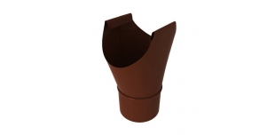 Воронка стальная сливная диаметр 125/90 мм RAL 8017 шоколадно-коричневый