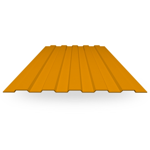 Профнастил окрашенный С8 1150/1200 0,35 RAL 1028 Дынно-жёлтый