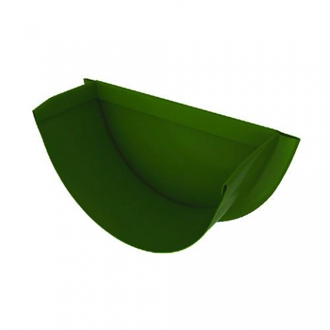 Заглушка желоба, диаметр 125 мм RAL 6002 лиственно-зеленый