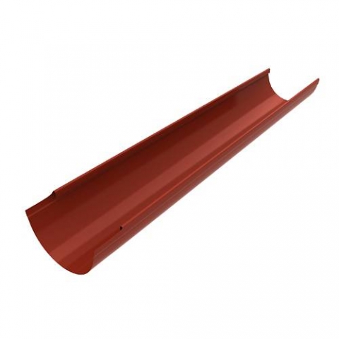 Желоб водосточный 110 мм длина 1,25 м RAL 3011 коричнево-красный
