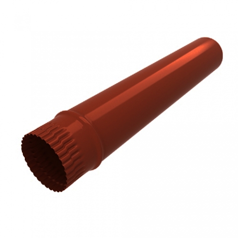Труба водосточная, диаметр 125 мм длина 1,25 м RAL 3011 коричнево-красный