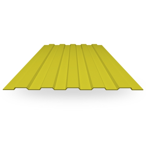 Профнастил окрашенный С8 1150/1200 0,4 RAL 1016 Жёлтая сера
